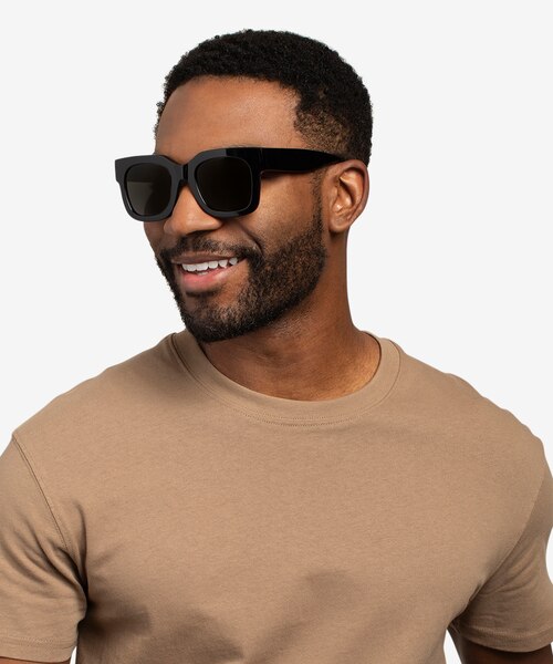 Monterey Black AcetateSunglass Frames for Men from EyeBuyDirect