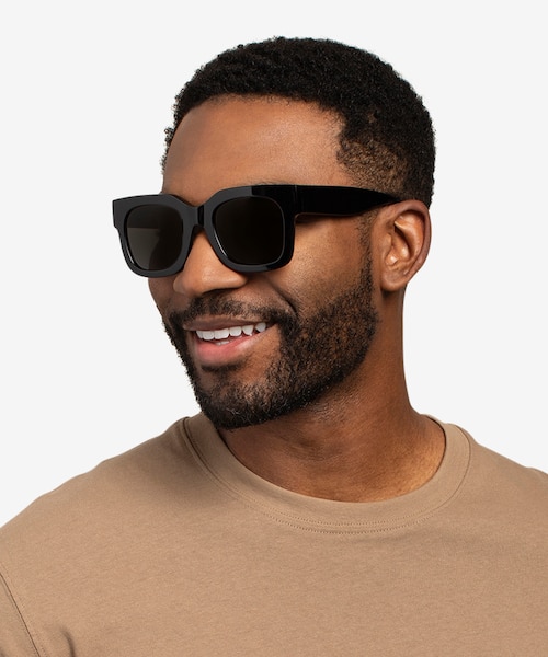 Monterey Black AcetateSunglass Frames for Men from EyeBuyDirect