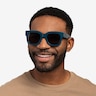 Monterey Teal AcétateSoleil de Lunette de vue pour Hommes d'EyeBuyDirect
