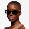 Take Black Clear Gold AcetateSunglass Frames for Women from EyeBuyDirect