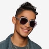 Town Clear Silver AcetateSunglass Frames for Men from EyeBuyDirect