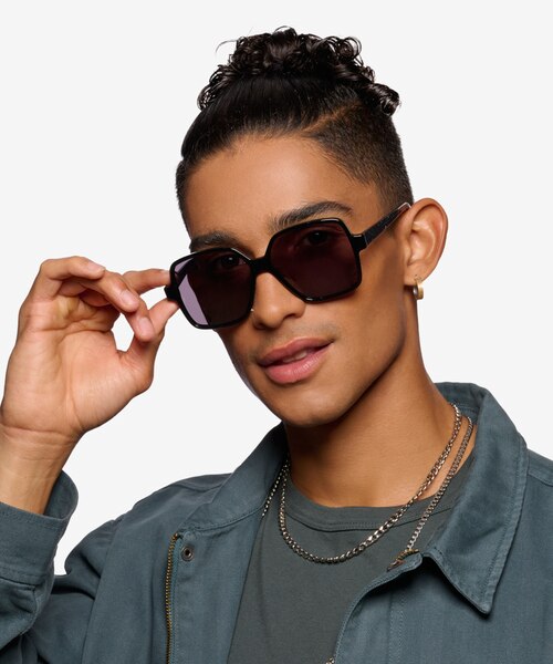 Town Black AcetateSunglass Frames for Men from EyeBuyDirect