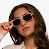 Opacity Beige AcetateSunglass Frames for Women from EyeBuyDirect