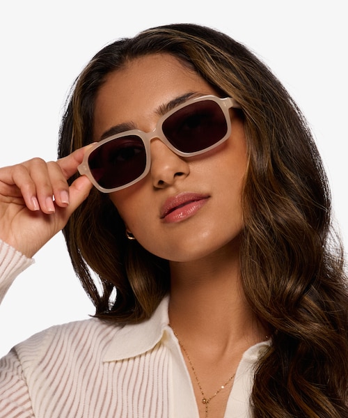 Opacity Beige AcetateSunglass Frames for Women from EyeBuyDirect