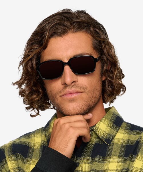 Opacity Black AcetateSunglass Frames for Men from EyeBuyDirect
