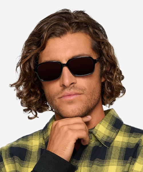 Opacity Black AcetateSunglass Frames for Men from EyeBuyDirect