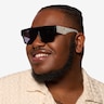 Starship Black White AcetateSunglass Frames for Men from EyeBuyDirect