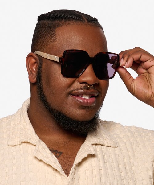 Beam Tortoise Champagne AcetateSunglass Frames for Men from EyeBuyDirect