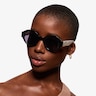 Supernova Black White AcetateSunglass Frames for Women from EyeBuyDirect