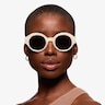 Supernova White Burgundy AcetateSunglass Frames for Women from EyeBuyDirect