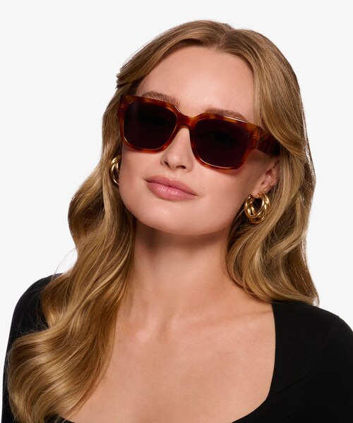 Selene Brown Tortoise AcetateSunglass Frames for Women from EyeBuyDirect