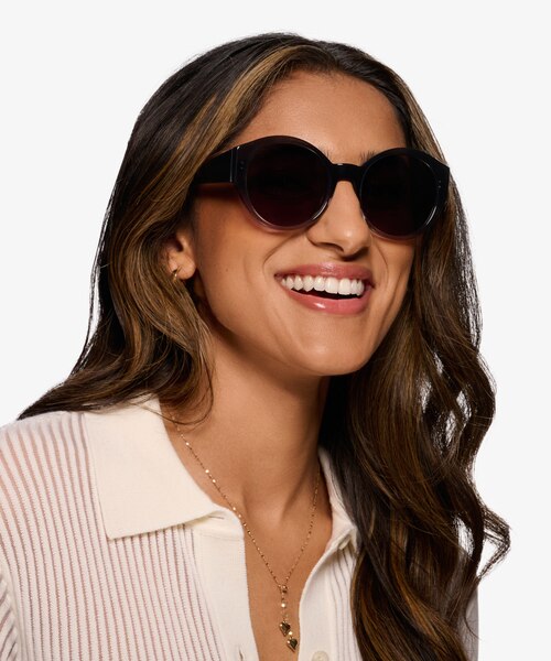Trice Clear Black Clear AcetateSunglass Frames for Women from EyeBuyDirect