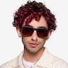 Row Black Brown PlasticSunglass Frames for Men from EyeBuyDirect