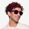 Raft Navy Brown PlasticSunglass Frames for Men from EyeBuyDirect
