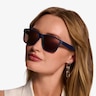Still Navy Gold PlasticSunglass Frames for Women from EyeBuyDirect