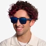 Mast Navy Blue PlasticSunglass Frames for Men from EyeBuyDirect