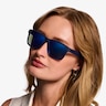 Mast Navy Blue PlasticSunglass Frames for Women from EyeBuyDirect