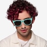Salty Turquoise Gray PlasticSunglass Frames for Men from EyeBuyDirect