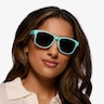 Maritime Turquoise Brown PlasticSunglass Frames for Women from EyeBuyDirect