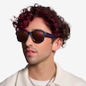 Seaside Navy Gold PlasticSunglass Frames for Men from EyeBuyDirect