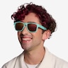 Ship Turquoise Gold PlasticSunglass Frames for Men from EyeBuyDirect