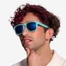 Nautical Turquoise Blue PlasticSunglass Frames for Men from EyeBuyDirect