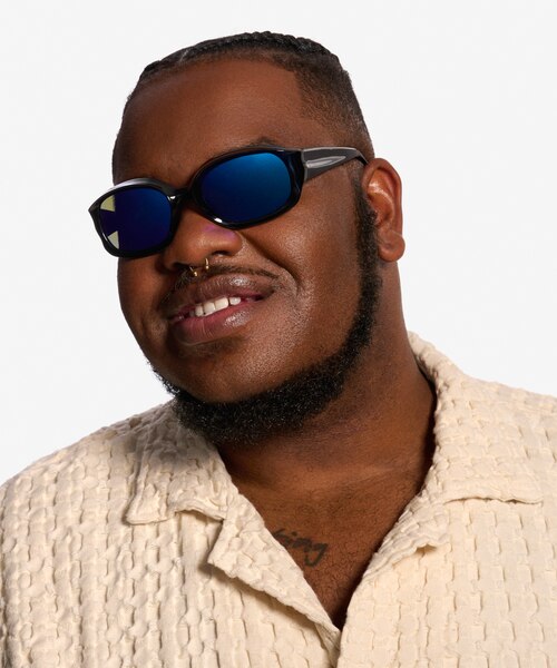 Astro Black PlasticSunglass Frames for Men from EyeBuyDirect