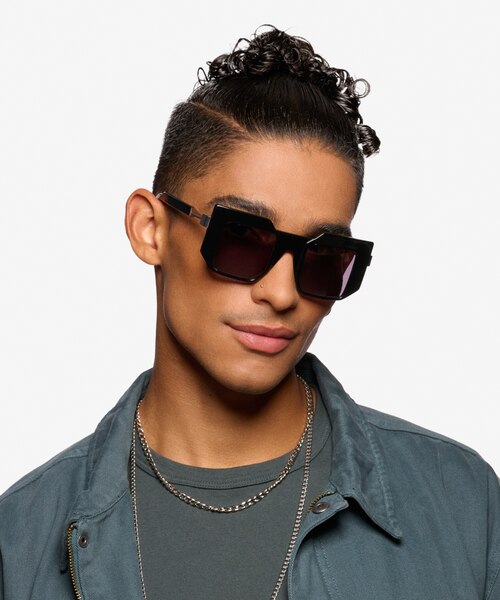 Virtua Black AcetateSunglass Frames for Men from EyeBuyDirect