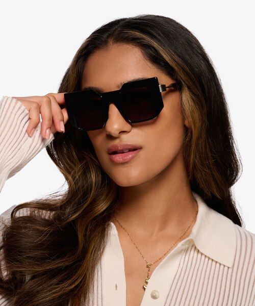 Virtua Black AcetateSunglass Frames for Women from EyeBuyDirect