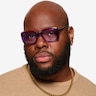 Cilla Crystal Purple AcetateSunglass Frames for Men from EyeBuyDirect