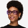 Cilla Crystal Purple AcetateSunglass Frames for Women from EyeBuyDirect