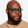 Cilla Crystal Green AcetateSunglass Frames for Men from EyeBuyDirect