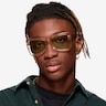 Tippi Crystal Peach AcetateSunglass Frames for Men from EyeBuyDirect