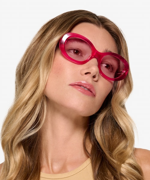Dolly Crystal Fuchsia Pink AcetateSunglass Frames for Women from EyeBuyDirect
