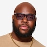 Peggy Crystal Gray AcetateSunglass Frames for Men from EyeBuyDirect
