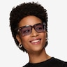Peggy Crystal Gray AcetateSunglass Frames for Women from EyeBuyDirect
