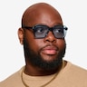Bowie Crystal Blue AcetateSunglass Frames for Men from EyeBuyDirect