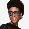 Bowie Crystal Blue AcetateSunglass Frames for Women from EyeBuyDirect