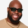 Nat Crystal Dark Green AcetateSunglass Frames for Men from EyeBuyDirect