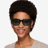 Nat Crystal Dark Green AcetateSunglass Frames for Women from EyeBuyDirect