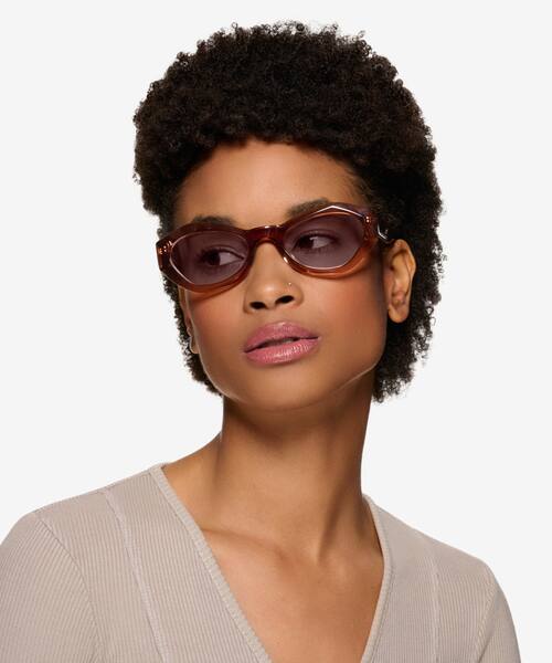 Crystal Brown Francoise -  Acetate Sunglasses