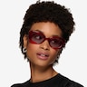 Aretha Crystal Red AcetateSunglass Frames for Women from EyeBuyDirect