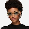Aretha Crystal Light Yellow AcetateSunglass Frames for Women from EyeBuyDirect