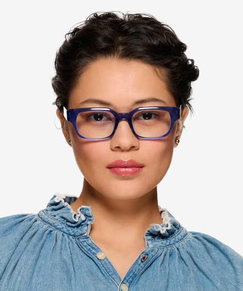 Canna Crystal Blue Alternative MaterialsSunglass Frames for Women from EyeBuyDirect