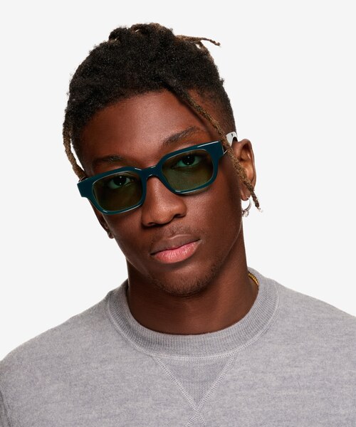 Canna Green AcetateSunglass Frames for Men from EyeBuyDirect