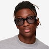 Lilia Black Crystal AcetateSunglass Frames for Men from EyeBuyDirect