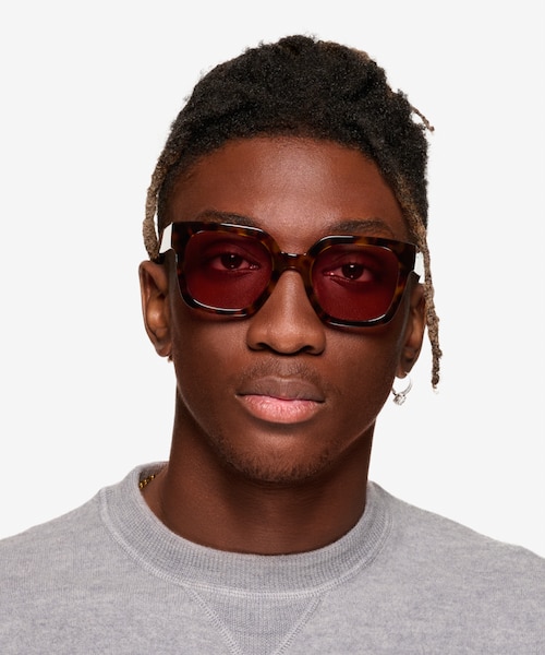 Helia Tortoise Alternative MaterialsSunglass Frames for Men from EyeBuyDirect