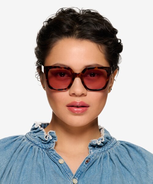 Helia Tortoise AcetateSunglass Frames for Women from EyeBuyDirect