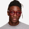Helia Crystal Red AcetateSunglass Frames for Men from EyeBuyDirect