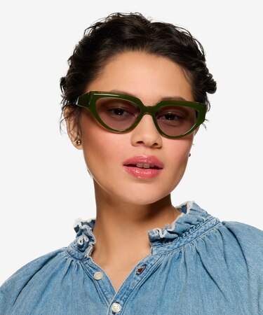 Bilayer Green Aria -  Acetate Sunglasses